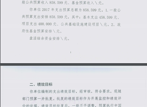 调整大小 部门预算批复的通知2