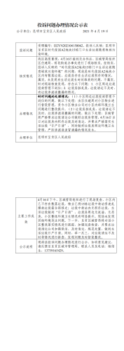 交办件D2YN202104150062号投诉问题办理情况公示表（区政府）_0