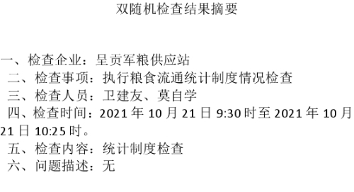 检查结果