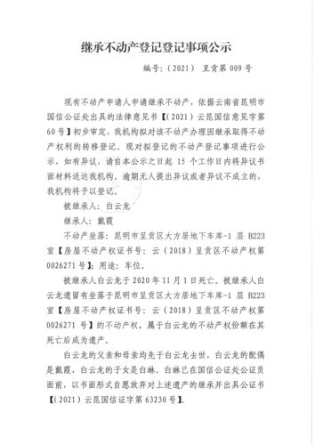 白云龙继承公示 (3)
