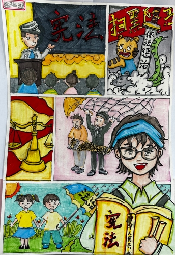 吴家营街道郎家营社区身边法治宣传故事（绘画）