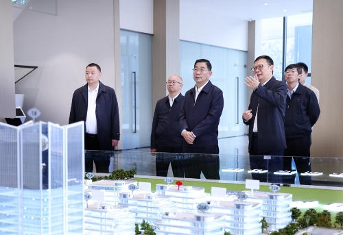 杨承新听取沪滇临港昆明科技城建设运营的情况汇报，察看园区建设进展。_副本
