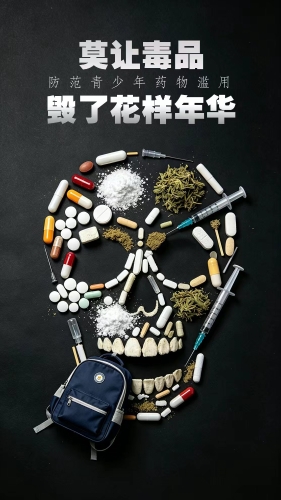 禁毒海报丨莫让毒品毁了花样年华