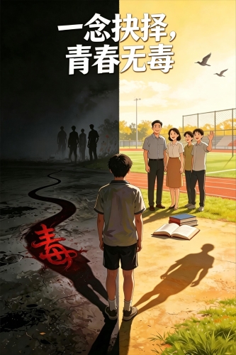 禁毒海报丨一念抉择 青春无毒